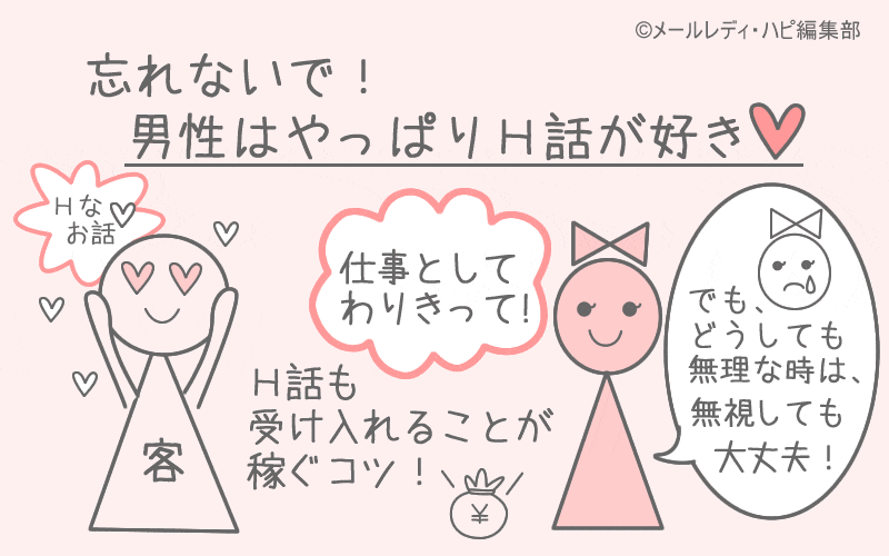 ノンアダで稼ぐコツ2 下ネタくらいは付き合ってあげる