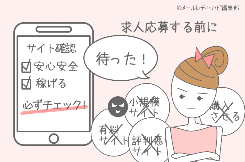 メールレディ募集サイトの危険性！