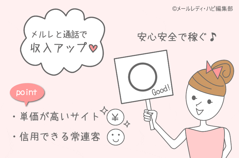 メルレが通話で稼ぐコツ