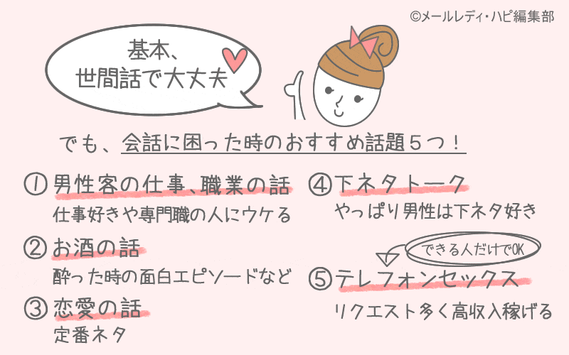 もし話題に困ったら… おすすめのテーマと会話内容