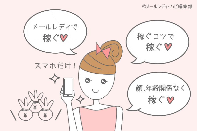 メールレディで稼ぐコツ(稼げるコツ)