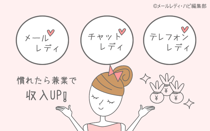 チャットレディはメルレと「兼業」もできる!テレフォンレディも!