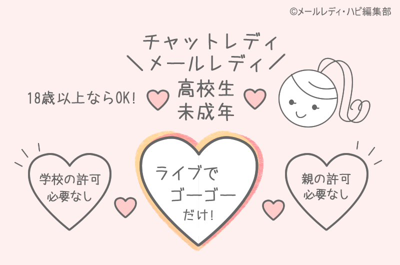 高校生でもチャットレディ・メールレディはできる
