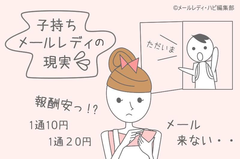 子持ちメールレディの体験談