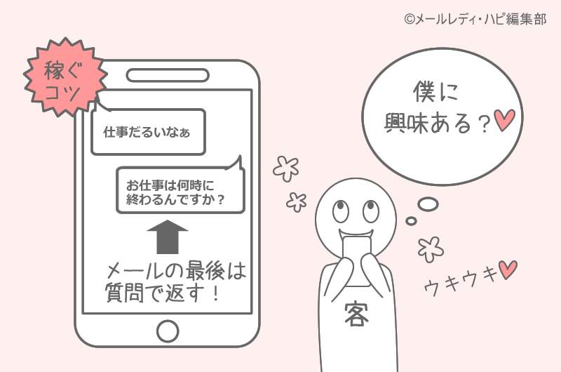 アタメのコツ9 質問で終わる