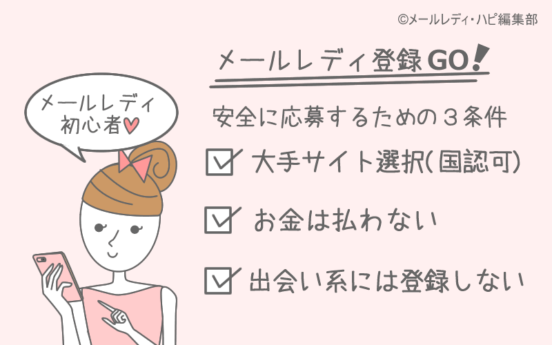 メルレ初心者でも安全【稼げる求人の選び方】