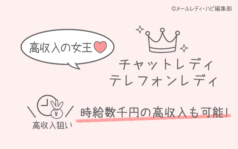チャットレディ＆テレフォンレディで高収入を狙える