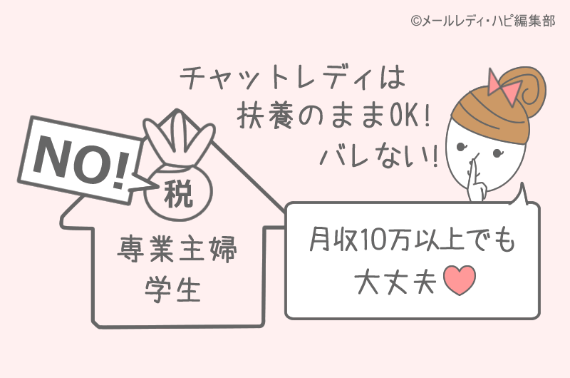 チャットレディは扶養のまま!収入がバレない10の理由