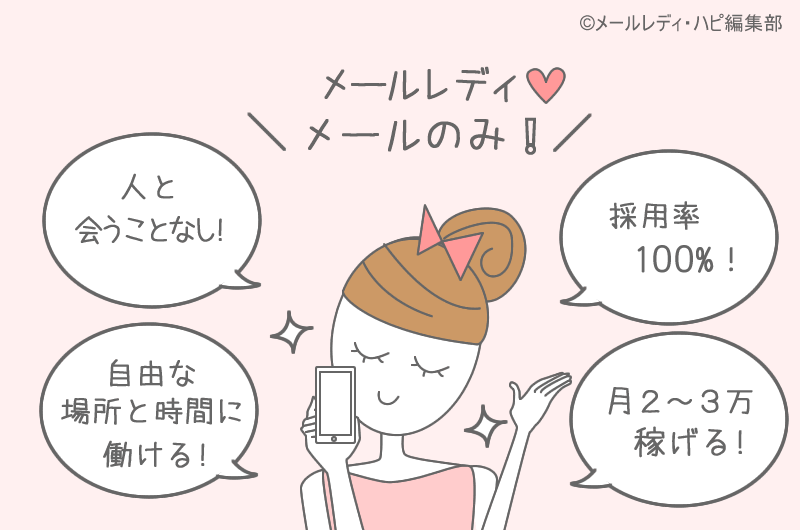 メールレディはメールのみでOK! おすすめの大手サイト7つ