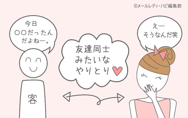 メールのみで稼ぐメリット② 仕事内容は簡単。男性と実際に会う必要なし