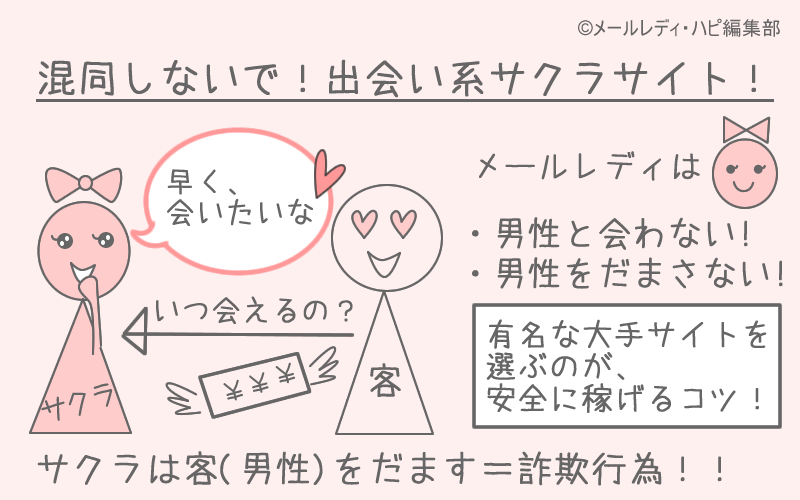 登録はNG!「出会い系のサクラ」も詐欺です!