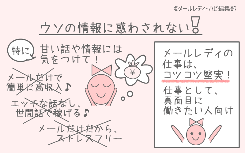 メールレディの実態とは?ブログやYahoo知恵袋で見かけるウソ情報