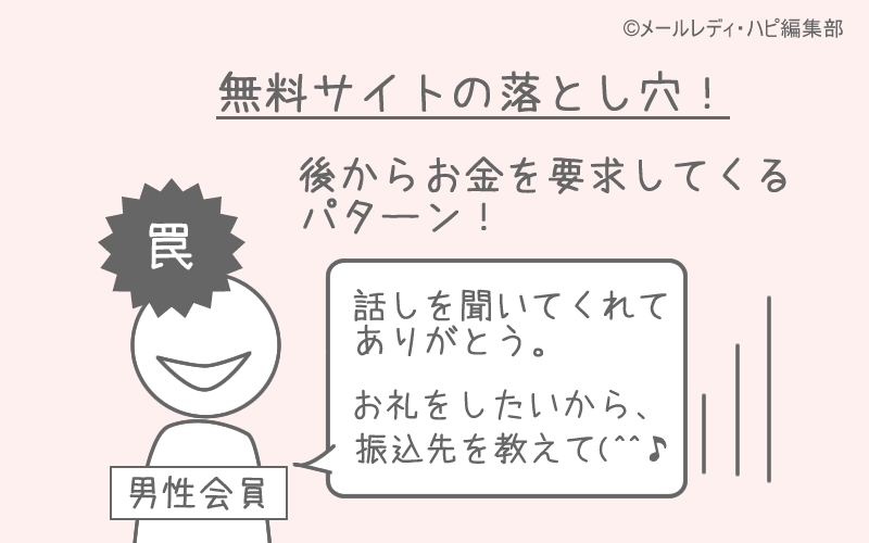 無料のサイトも危険?「振り込むメール」に注意