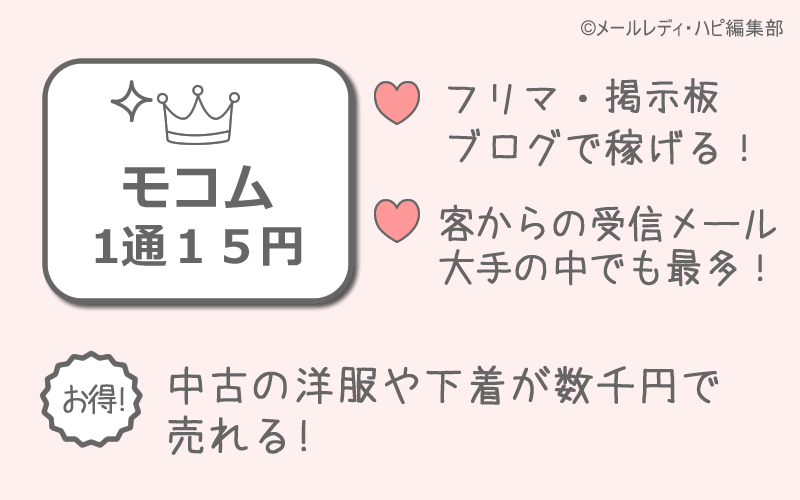 メールレディの4位・モコム