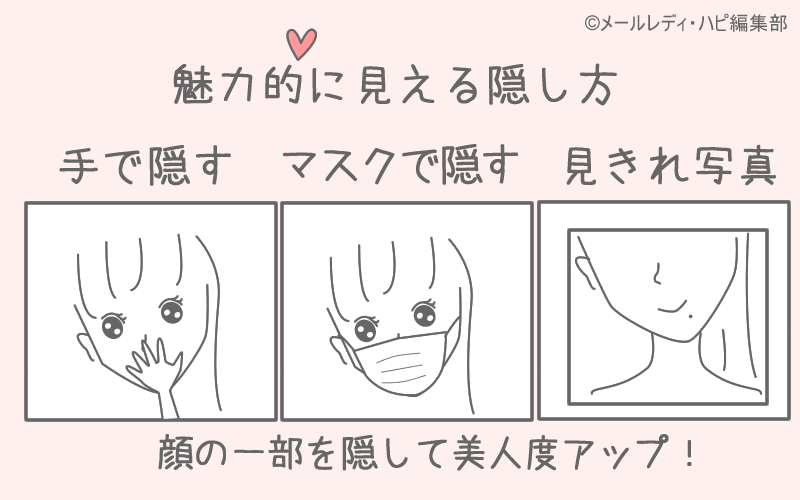 顔出しなしで働く方法① 顔の一部を隠す