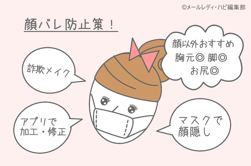 メールレディは顔なしでOK！顔出しNG＆顔写真なしで働く方法４つ